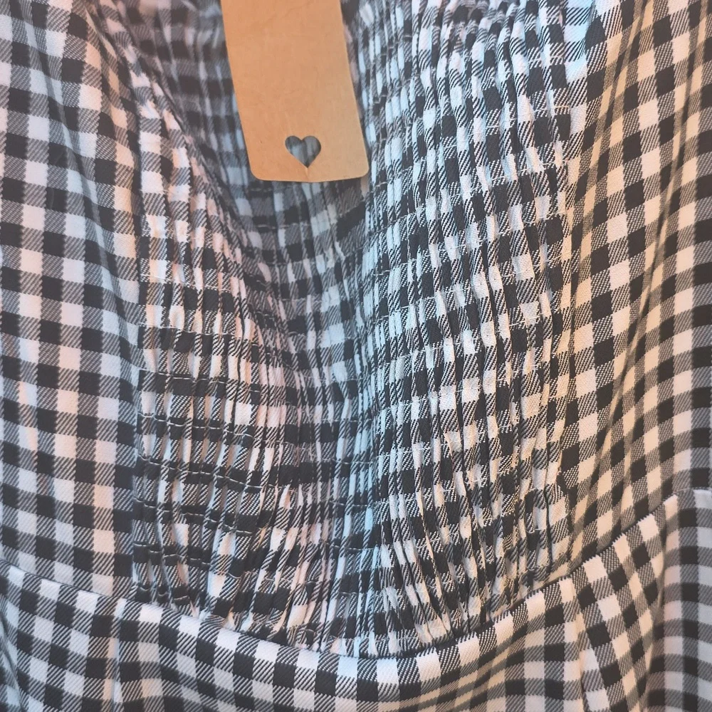 Black and White Gingham Dress - Picture 6 of 6